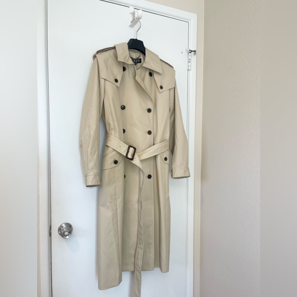 J. Crew Tan Trench Coat - Picture 6 of 8